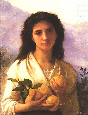 Adolphe Bouguereau Girl Holding Lemons china oil painting image